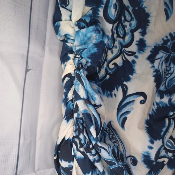 Zara Floral Spaghetti Strap Top With Cinched Sides NWT - Picture 10 of 10